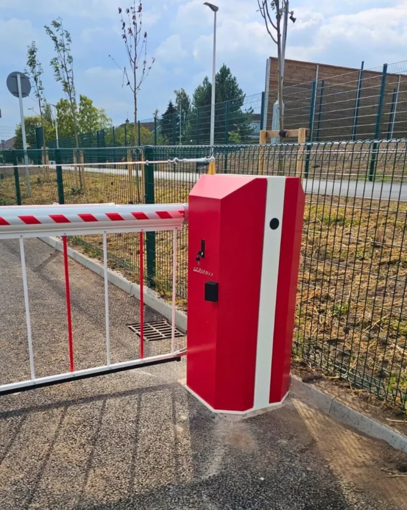 Dundee High School Automatic Barrier Installation Barrier Close up